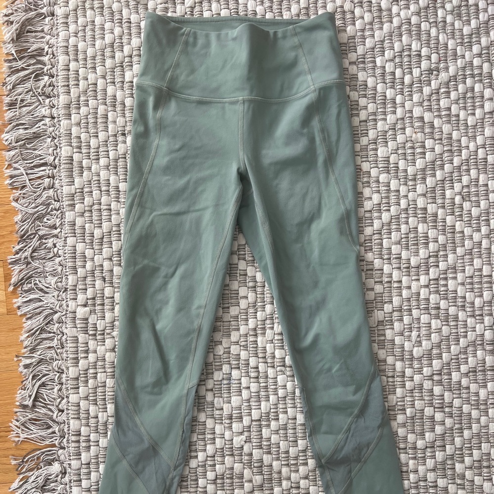 Athleta leggings with mesh detail